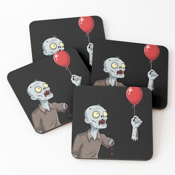 Item preview, Zombie and the Runaway Balloon Funny Halloween Art designed and sold by AV.