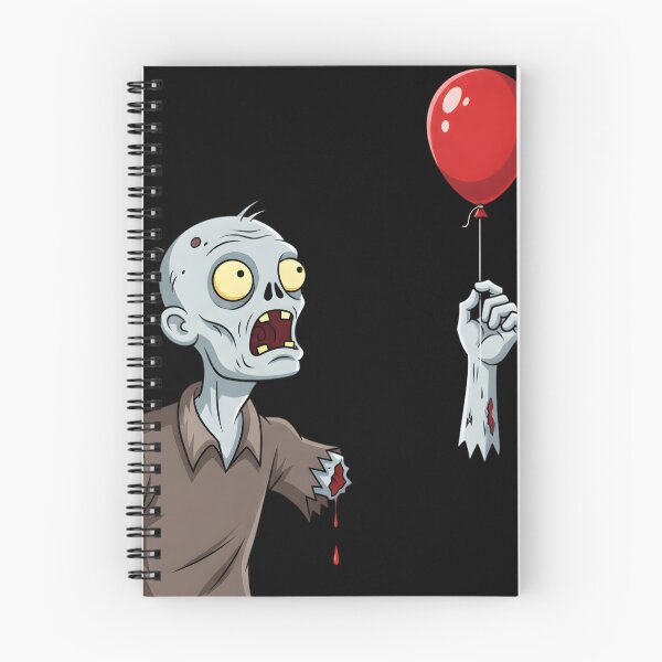 Item preview, Zombie and the Runaway Balloon Funny Halloween Art designed and sold by AV.