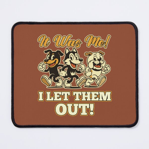 Item preview, Retro Cartoon Dogs Funny Who Let Them Out designed and sold by TheJollyDoodle.