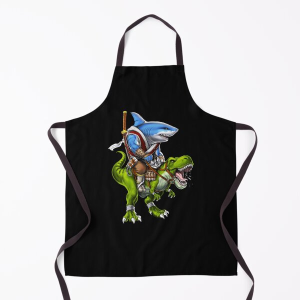 Item preview, Shark Samurai Riding T-Rex Dinosaur designed and sold by underheaven.