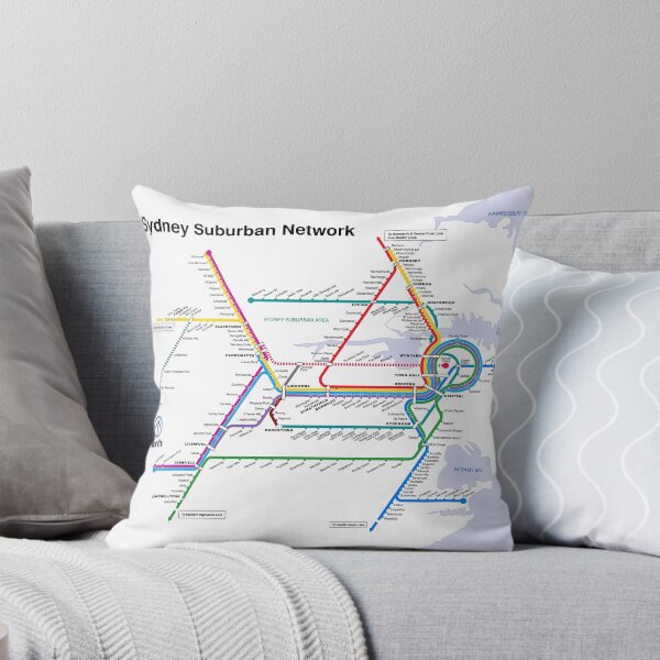 Item preview, Sydney Rail Network Map (1998 CityRail Colours) designed and sold by CrossingLights.