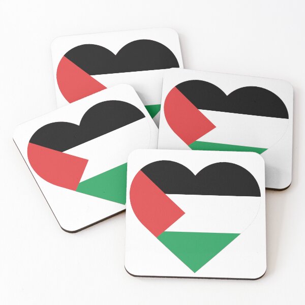 Item preview, Palestine Flag Heart – Love and Solidarity designed and sold by BeUniqueCo.