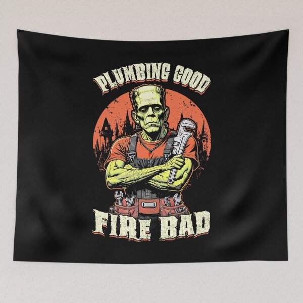 Item preview, Plumber Plumbing Good Funny Frankenstein Halloween Wrench designed and sold by GrandeDuc.