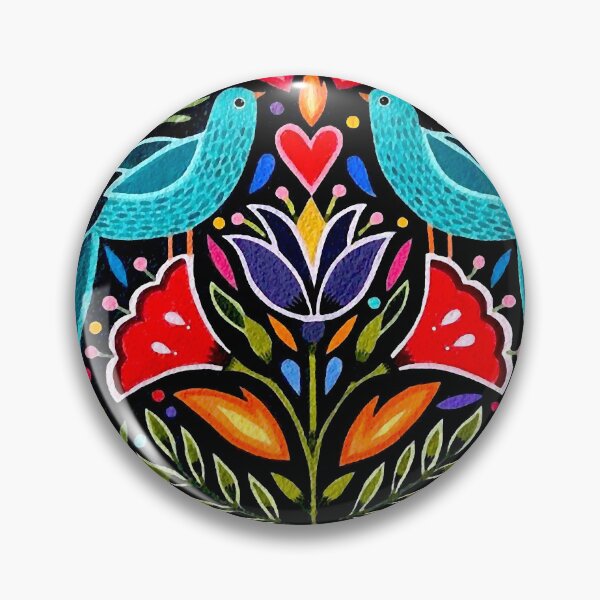 Item preview, Folk Art Birds designed and sold by ViaARTfactory.