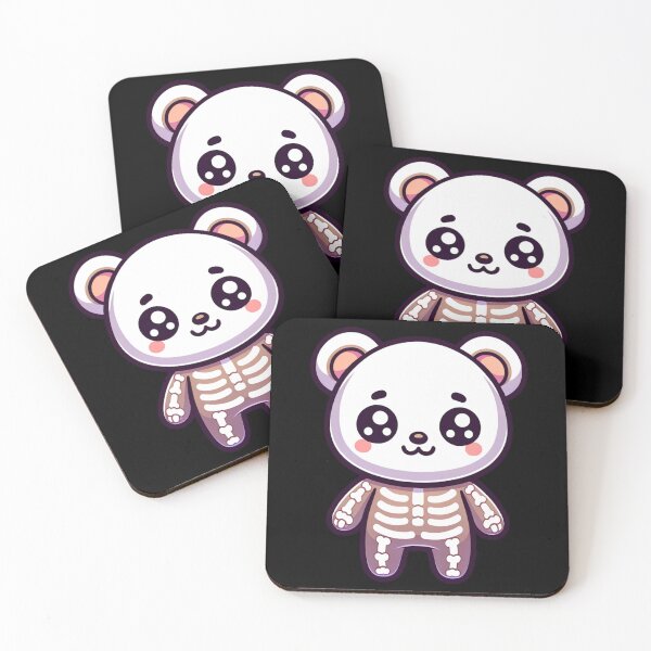 Item preview, Kawaii Skeleton Bear Costume Art - Cute Halloween Spooky Trick or Treat Design designed and sold by NSB-Design.