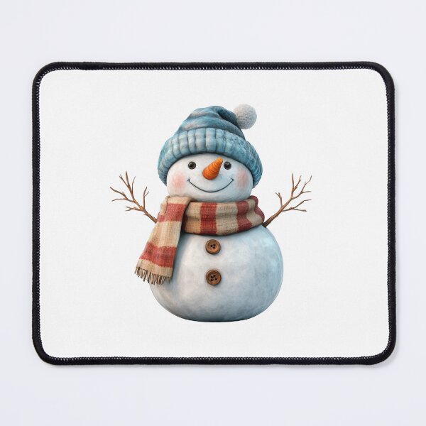 Item preview, Smiling Snowman with Cozy Scarf designed and sold by Art of Ngu.
