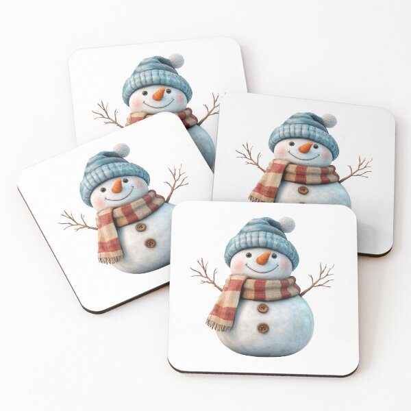 Item preview, Smiling Snowman with Cozy Scarf designed and sold by Art of Ngu.