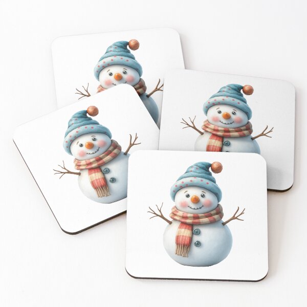Item preview, Smiling Snowman with Cozy Scarf designed and sold by Art of Ngu.