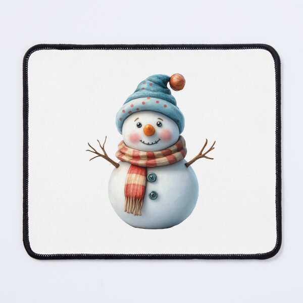 Item preview, Smiling Snowman with Cozy Scarf designed and sold by Art of Ngu.