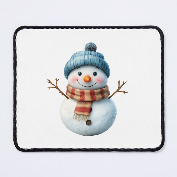 Item preview, Smiling Snowman with Cozy Scarf designed and sold by Art of Ngu.