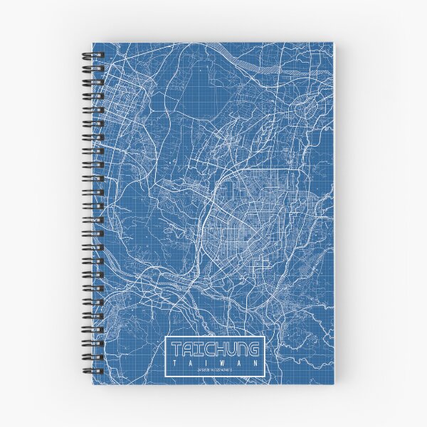 Item preview, Taichung City Map of Taiwan - Blueprint designed and sold by deMAP.