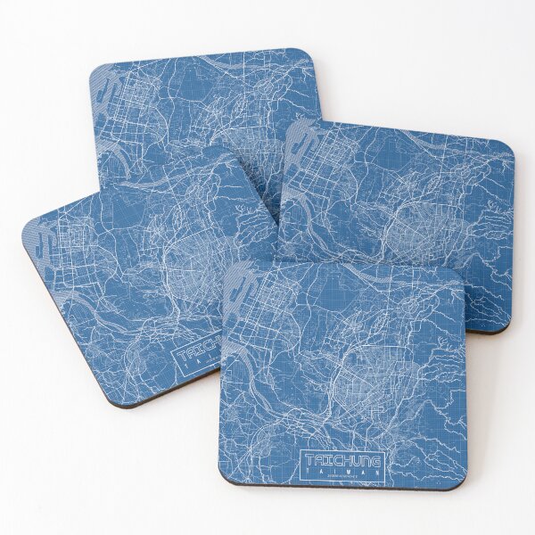 Item preview, Taichung City Map of Taiwan - Blueprint designed and sold by deMAP.