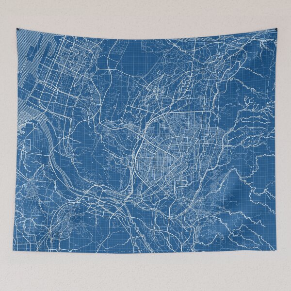 Item preview, Taichung City Map of Taiwan - Blueprint designed and sold by deMAP.