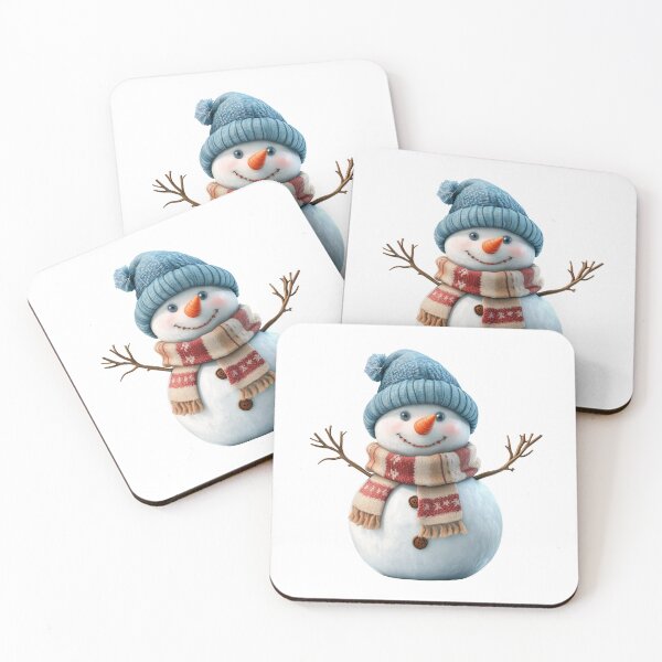 Item preview, Smiling Snowman with Cozy Scarf designed and sold by Art of Ngu.