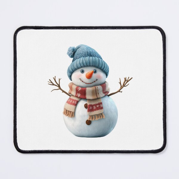 Item preview, Smiling Snowman with Cozy Scarf designed and sold by Art of Ngu.