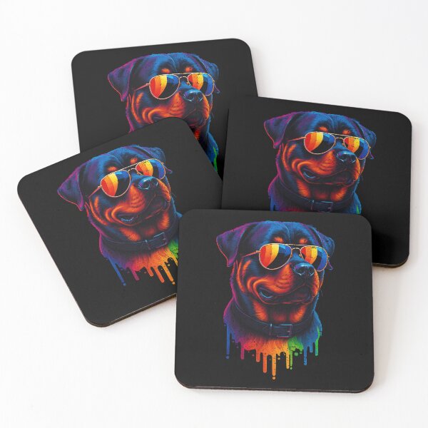 Item preview, RAINBOW DOGS - ROTTWEILER | Pets and Dogs lovers for Men and Women t-shirt designed and sold by panchiTWO.