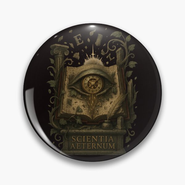 Item preview, Scientia Aeternum — 3D Dark Academia Eye & Time Design designed and sold by Tadeusz1.
