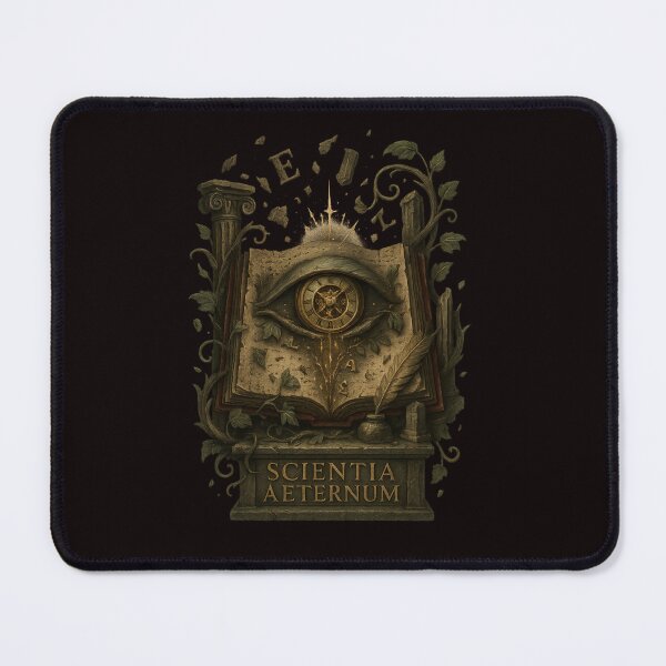 Item preview, Scientia Aeternum — 3D Dark Academia Eye & Time Design designed and sold by Tadeusz1.