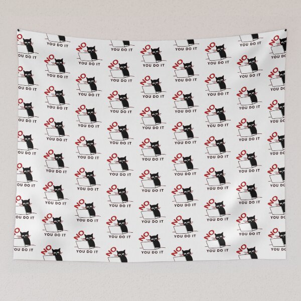 Item preview, The Overworked Employee Story: When the Cat Said “NO… YOU DO IT" designed and sold by RAZ1995.