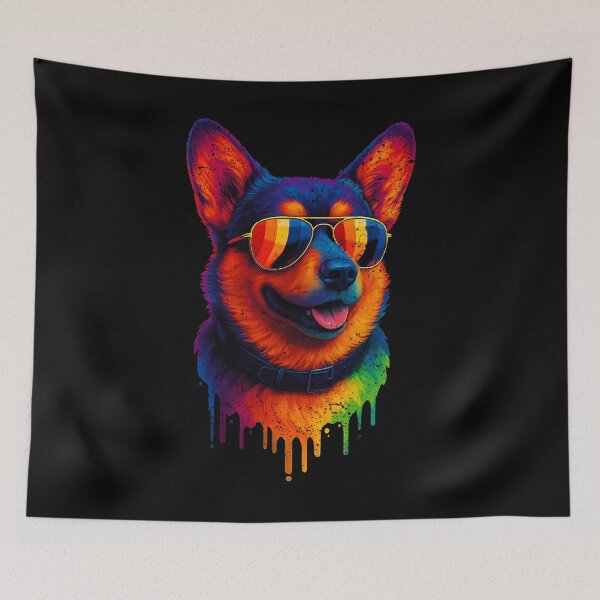 Item preview, RAINBOW DOGS - CORGI | Pets and Dogs lovers for Men and Women t-shirt designed and sold by panchiTWO.