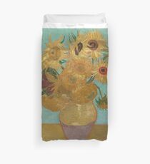 Vincent Willem van Gogh, 1889, Sonnenblumen / Vase mit zwölf Sonnenblumen, Öl auf Leinwand Artwork Bettbezug