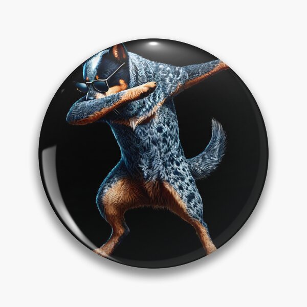 Item preview, Dabbing Australian Cattle Dog Lover designed and sold by Kimberley King Art  King Art.