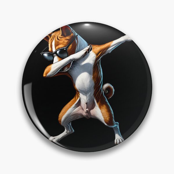 Item preview, Dabbing Basenji Dog Lover designed and sold by Kimberley King Art  King Art.