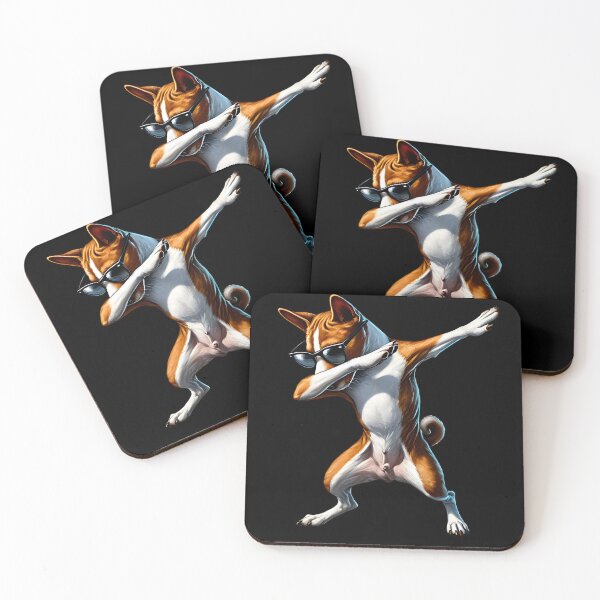 Item preview, Dabbing Basenji Dog Lover designed and sold by Kimberley King Art  King Art.