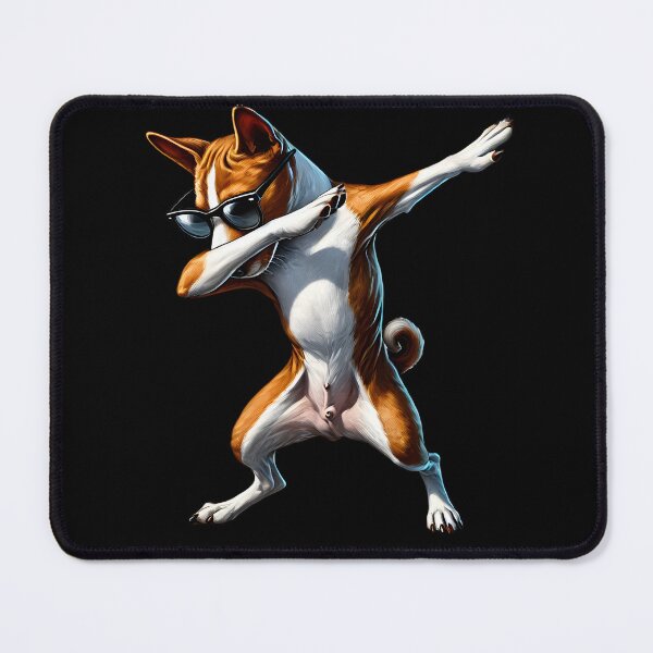 Item preview, Dabbing Basenji Dog Lover designed and sold by Kimberley King Art  King Art.