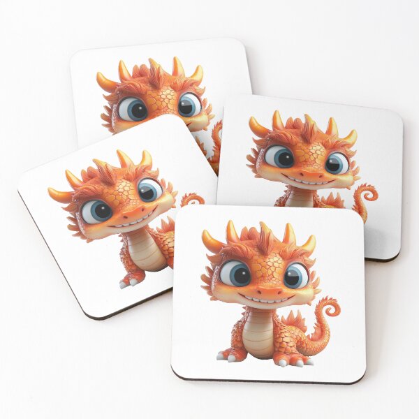 Item preview, Adorable Orange Baby Dragon Character designed and sold by Art of Ngu.