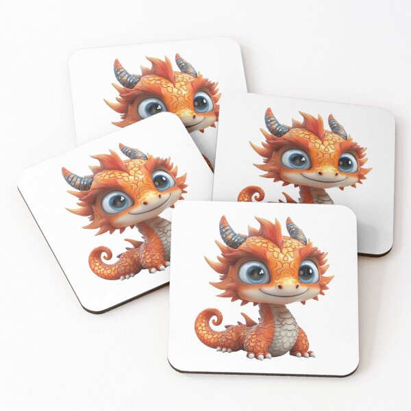 Item preview, Playful Baby Dragon with Big Eyes designed and sold by Art of Ngu.