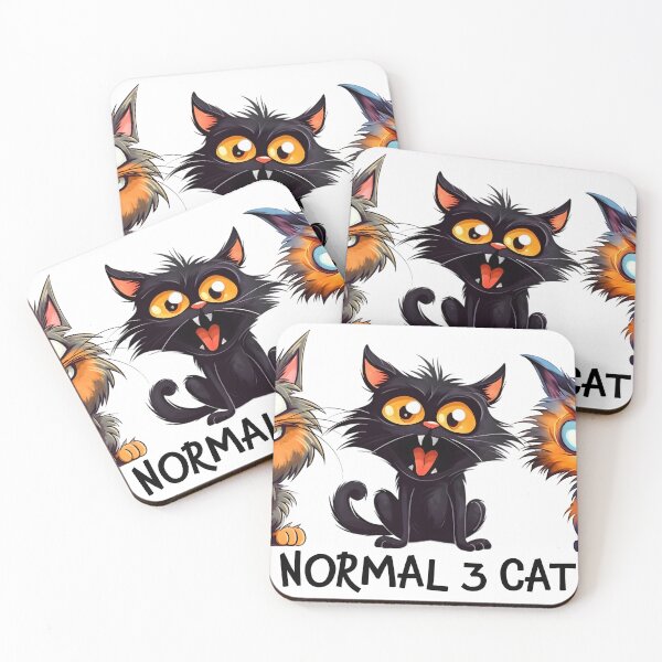 Item preview, Yo era normal hace 3 gatos designed and sold by PawsAndPrints1.