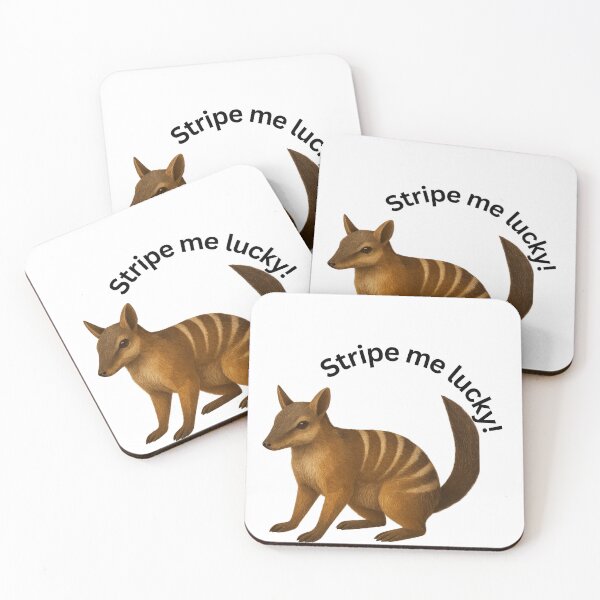 Item preview, Stripe Me Lucky – Funny Numbat Wildlife Art designed and sold by GeoWild Designs.