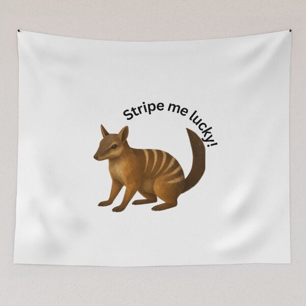 Item preview, Stripe Me Lucky – Funny Numbat Wildlife Art designed and sold by GeoWild Designs.