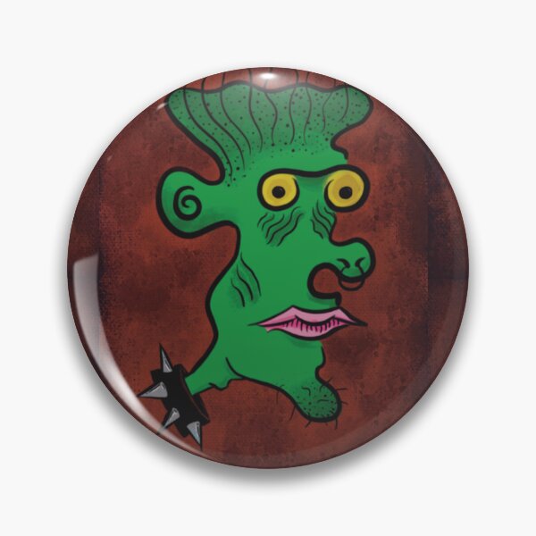 Item preview, GREEN PUNK GUY w/ SPIKED COLLAR designed and sold by Ghoulie-Boy-Art.