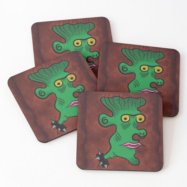 Item preview, GREEN PUNK GUY w/ SPIKED COLLAR designed and sold by Ghoulie-Boy-Art.