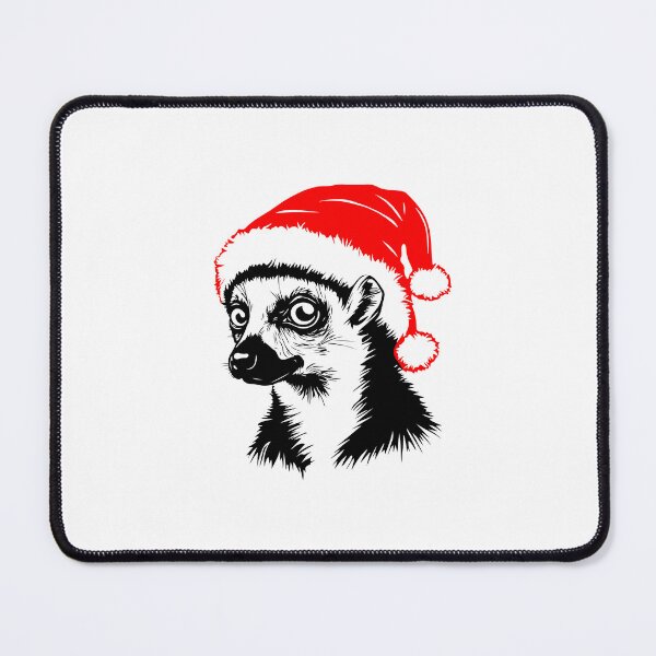 Item preview, Ring-tailed Lemur in Christmas Hat designed and sold by JollyCritters.