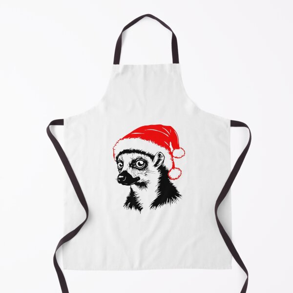 Item preview, Ring-tailed Lemur in Christmas Hat designed and sold by JollyCritters.