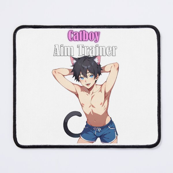 Item preview, Catboy Aim Trainer Logo With Text designed and sold by Pantsu Productions.