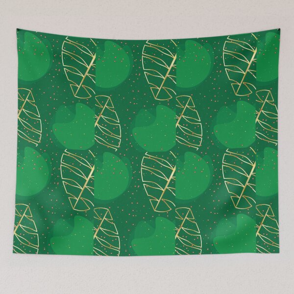 Item preview, green pattern leaf design classic skirts designed and sold by anandsiva2703.