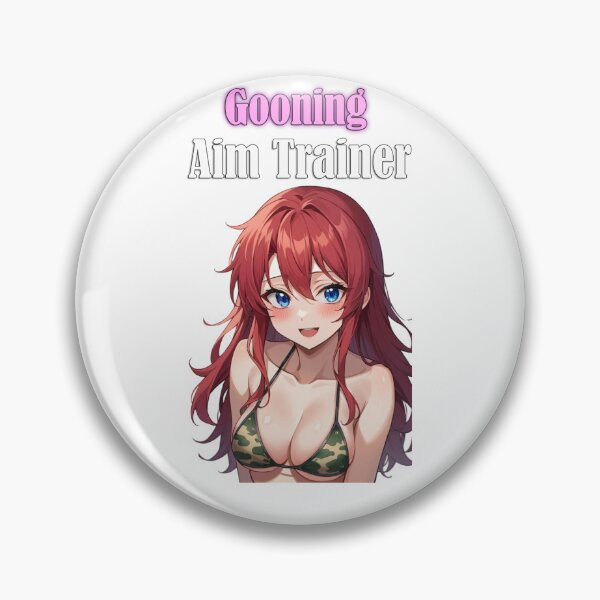 Item preview, Gooning Aim Trainer Logo With Text designed and sold by Pantsu Productions.