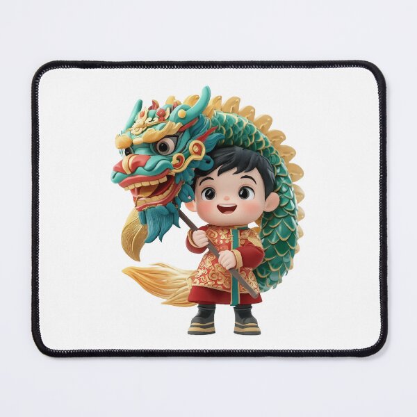 Item preview, Cute Child with Dragon Dance Costume designed and sold by Art of Ngu.