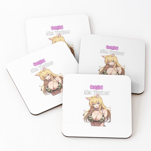 Item preview, Catgirl Aim Trainer Logo With Text designed and sold by Pantsu Productions.