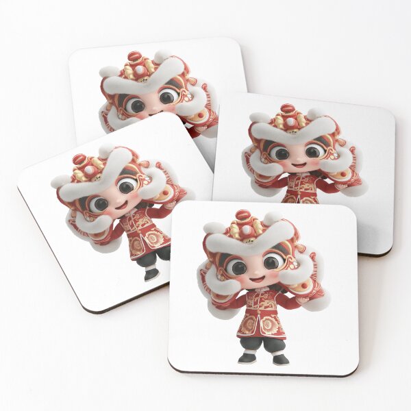 Item preview, Cheerful Child in Traditional Lion Dance Costume designed and sold by Art of Ngu.