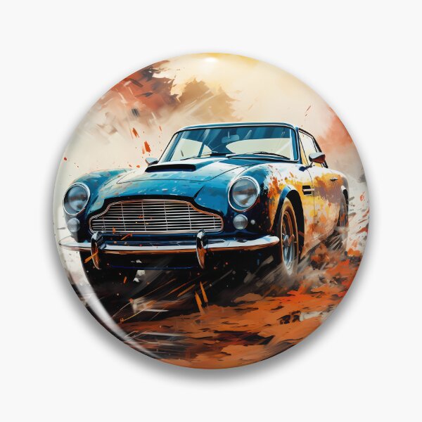 Item preview, Golden Autumn Leaves Swirl Around This Classic Vintage Car designed and sold by RevUpDesign.