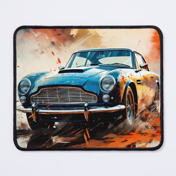 Item preview, Golden Autumn Leaves Swirl Around This Classic Vintage Car designed and sold by RevUpDesign.