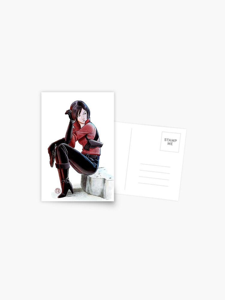 Resident evil - Ada Wong Tribute Postcard for Sale by senseidani