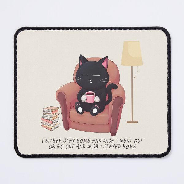 Item preview, The Introvert Cat’s Conundrum designed and sold by softnotestoyou.
