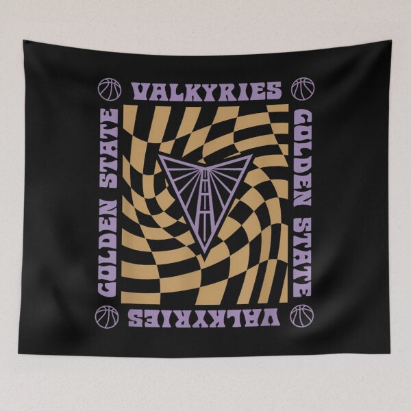 Item preview, Wnba Golden State Valkyries Wavy Checkerboard designed and sold by RobHirt.