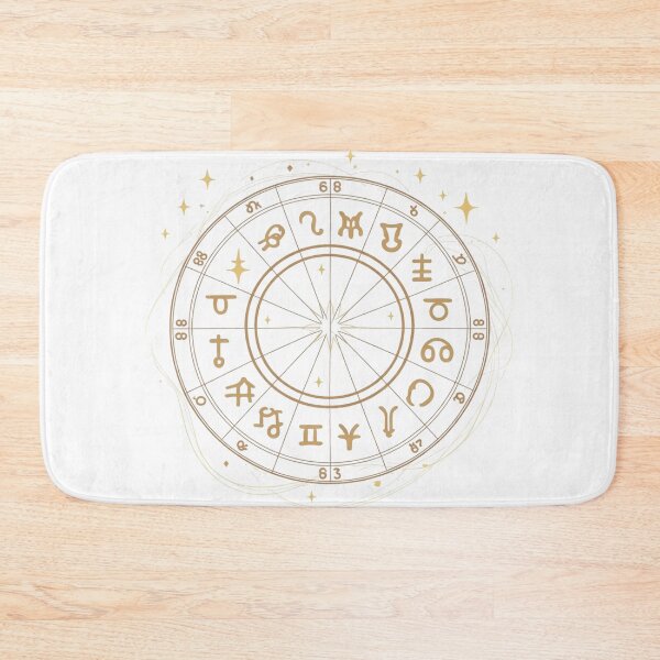 Item preview, Gold Zodiac Wheel Astrology designed and sold by MysticMonste.